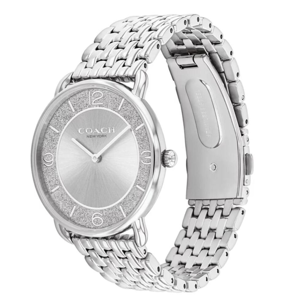 COACH Women's Silver Elliot Stainless Steel Watch 36mm - Picture 2 of 5